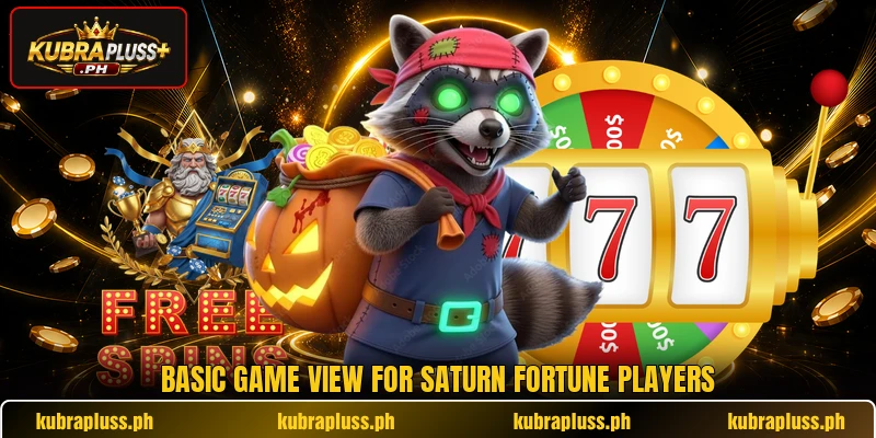 Basic game view for Saturn Fortune players Basic game view for Saturn Fortune players