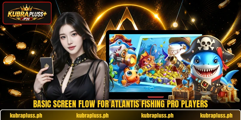 Basic screen flow for Atlantis Fishing Pro players Basic screen flow for Atlantis Fishing Pro players