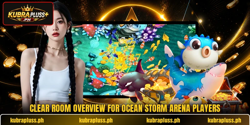 Clear room overview for Ocean Storm Arena players Clear room overview for Ocean Storm Arena players