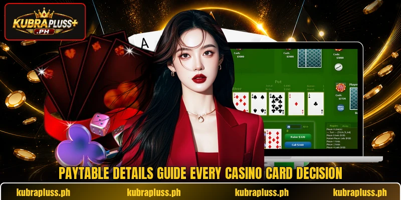 Paytable details guide every casino card decision Paytable details guide every casino card decision