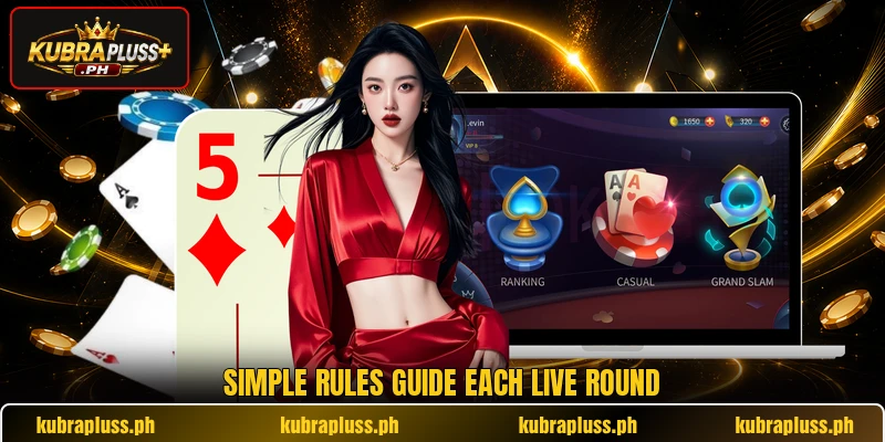 Simple rules guide each live round Simple rules guide each live round