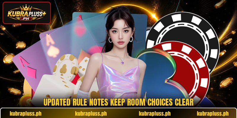 Updated rule notes keep room choices clear Updated rule notes keep room choices clear