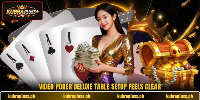 Video poker deluxe table setup feels clear Video poker deluxe table setup feels clear
